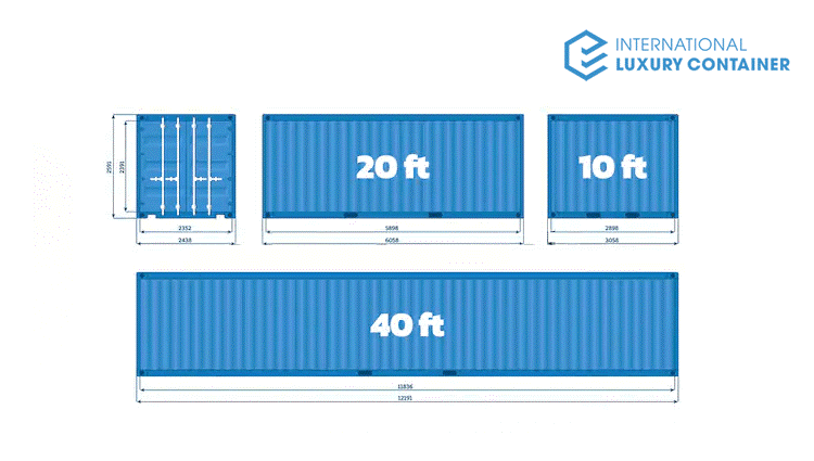 Các kích thước xe container phổ biến trên thị trường hiện nay